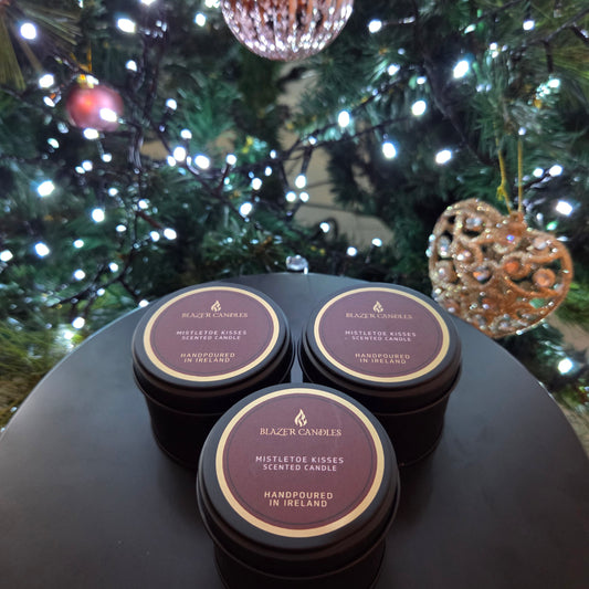 Mistletoe Kisses Scented Tinned Candle